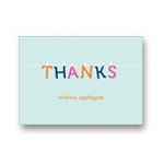 Hanging Letters -- Baby Shower Thank You Card