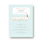 Inching Caterpillar -- Modern Birthday Invitations