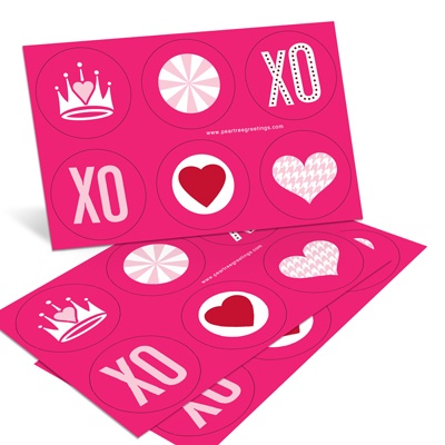 Princess Power -- Valentine's Day Sticker Set