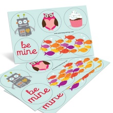 Cute to the Core -- Valentine's Day Sticker Set