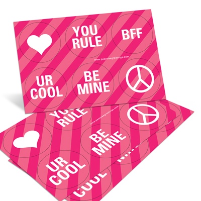 Tickled Pink -- Valentine's Day Sticker Set