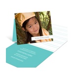 Notepad Stripes -- Kindergarten Graduation Announcements