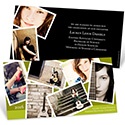 Grad Snapshots --   Collage Graduation Announcement