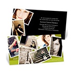 Grad Snapshots --   Collage Graduation Announcement