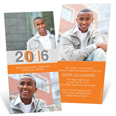 Simple Senior Moments -- Photo Graduation Invitation