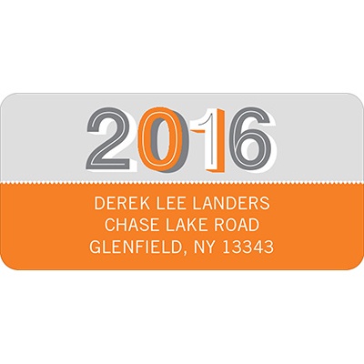 Simple Senior Moments -- Graduation Address Label