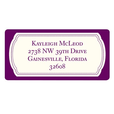 Modern Emblem -- Graduation Address Label
