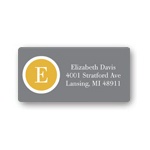 Monogram Chain -- Graduation Address Label