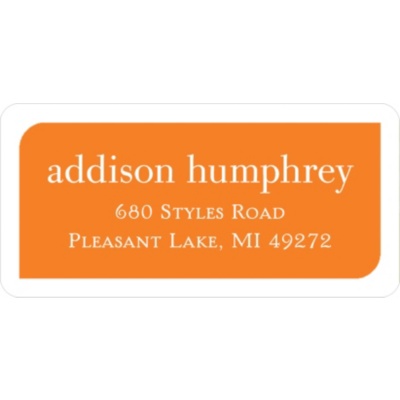 Unique Edging -- Graduation Address Label