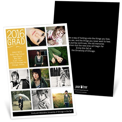 Connect the Dots -- Picture Graduation Invitations