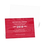 Wood Grain Chic -- Graduation Invitation