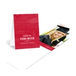 Wood Grain Chic -- Photo Graduation Thank You Card