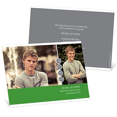 Casual Stringing Success -- Photo Graduation Announcements