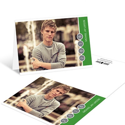 Casual Stringing Success -- Photo Graduation Thank You Card
