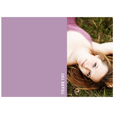 Simple Horizontal Photo -- Photo Graduation Thank You Card