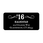 Trendy Twining -- Vertical Graduation Address Labels