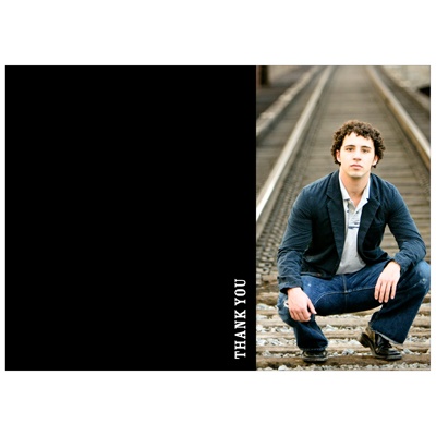 THE GOLDEN TICKET -- BOY PHOTO BIRTH ANNOUNCEMENT, 2in. x 4in. Folded Holiday Card