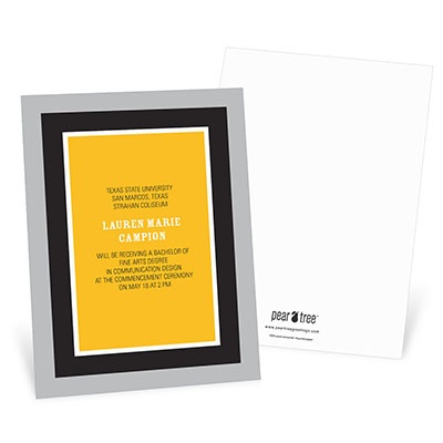 Classic Framework -- Graduation Announcement