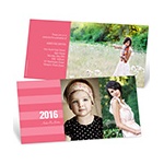 Stunning Stripes -- Horizontal Graduation Announcements