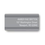 Stunning Stripes -- Graduation Address Label