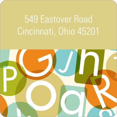 Alphabet Bash -- Kids Graduation Address Label