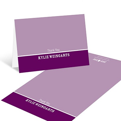 Two-Tone Chic -- Graduation Thank You Note