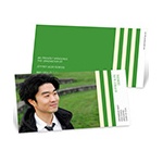 Distinct Stripes -- Horizontal Photo Graduation Announcement
