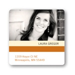 Distinct Stripes --  Graduation Address Label