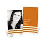 Distinct Stripes -- Vertical Photo Graduation Announcement