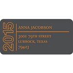 Elegant Outline -- Graduation Address Labels