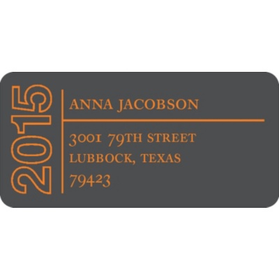 Elegant Outline -- Graduation Address Labels