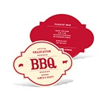BBQ Gathering -- Graduation BBQ Invitations