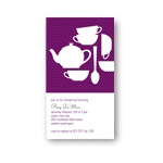 Tea Time -- Tea Party Bridal Shower Invitations