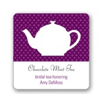Tea Time -- Wedding Favor Stickers