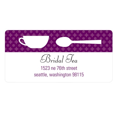 Tea Time -- Bridal Shower Address Labels