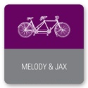 Built for Two in Purple -- Wedding Favor Stickers