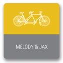 Built for Two in Yellow -- Wedding Favor Stickers