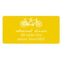 Built for Two in Yellow -- Personalized Wedding Address Labels