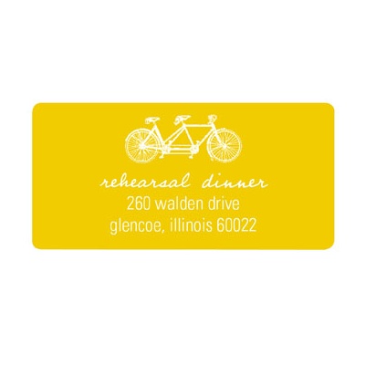 Built for Two -- Personalized Wedding Address Labels