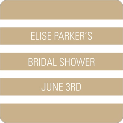 Classic Stripes -- Wedding Favor Stickers