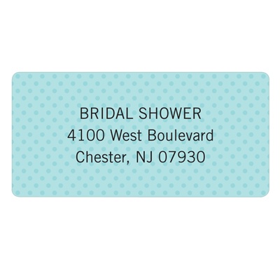 Something Blue -- Bridal Shower Address Labels
