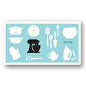 All Things Kitchen in Blue -- Bridal Shower Thank You Notes