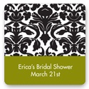 Bold Damask -- Wedding Favor Stickers
