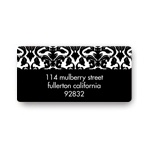 Bold Damask -- Bridal Shower Address Labels