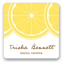 Sweet Lemon Slices -- Wedding Favor Stickers