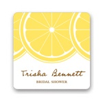 Sweet Lemon Slices -- Wedding Favor Stickers