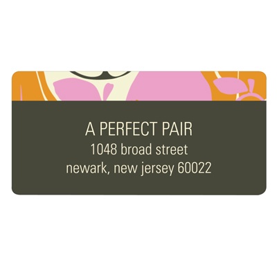 Pear Pattern -- Creative Bridal Shower Address Labels