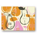 Pear Pattern -- Personalized Bridal Shower Thank You Cards