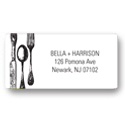 Dinner is Served -- Wedding Address Label