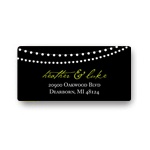 Trendy Light Show -- Wedding Return Address Label